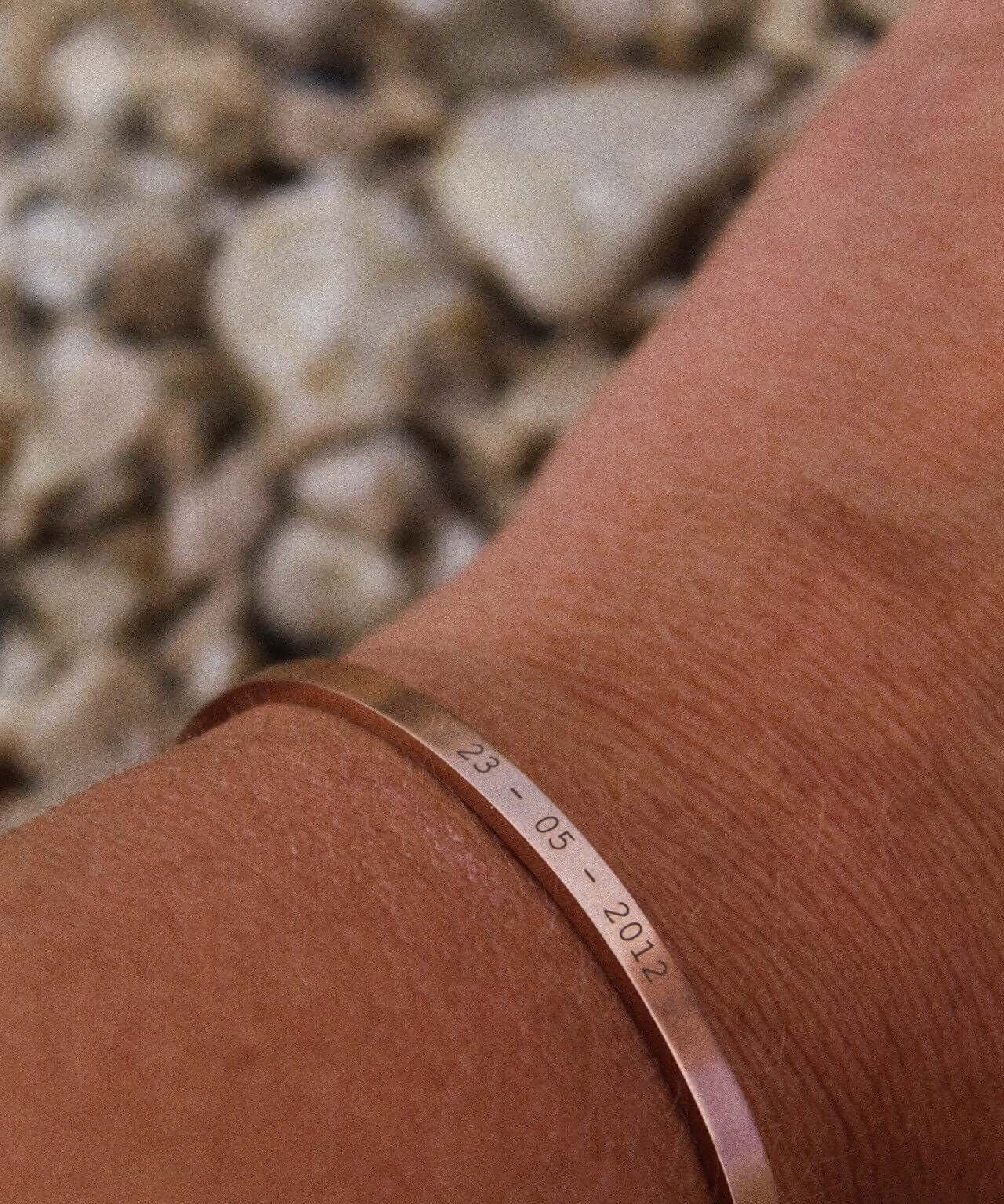 Rose Gold Personalised Cuff Bracelet - Jewellery Hut