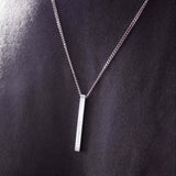 Silver Personalised Bar Necklace - Jewellery Hut