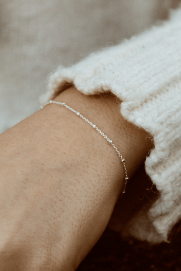 Silver Satellite Necklace and Bracelet Set - Jewellery Hut