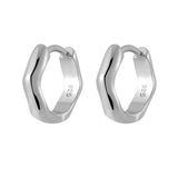 Sterling Silver Chunky Huggie Hoops - Jewellery Hut