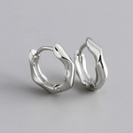 Sterling Silver Chunky Huggie Hoops - Jewellery Hut