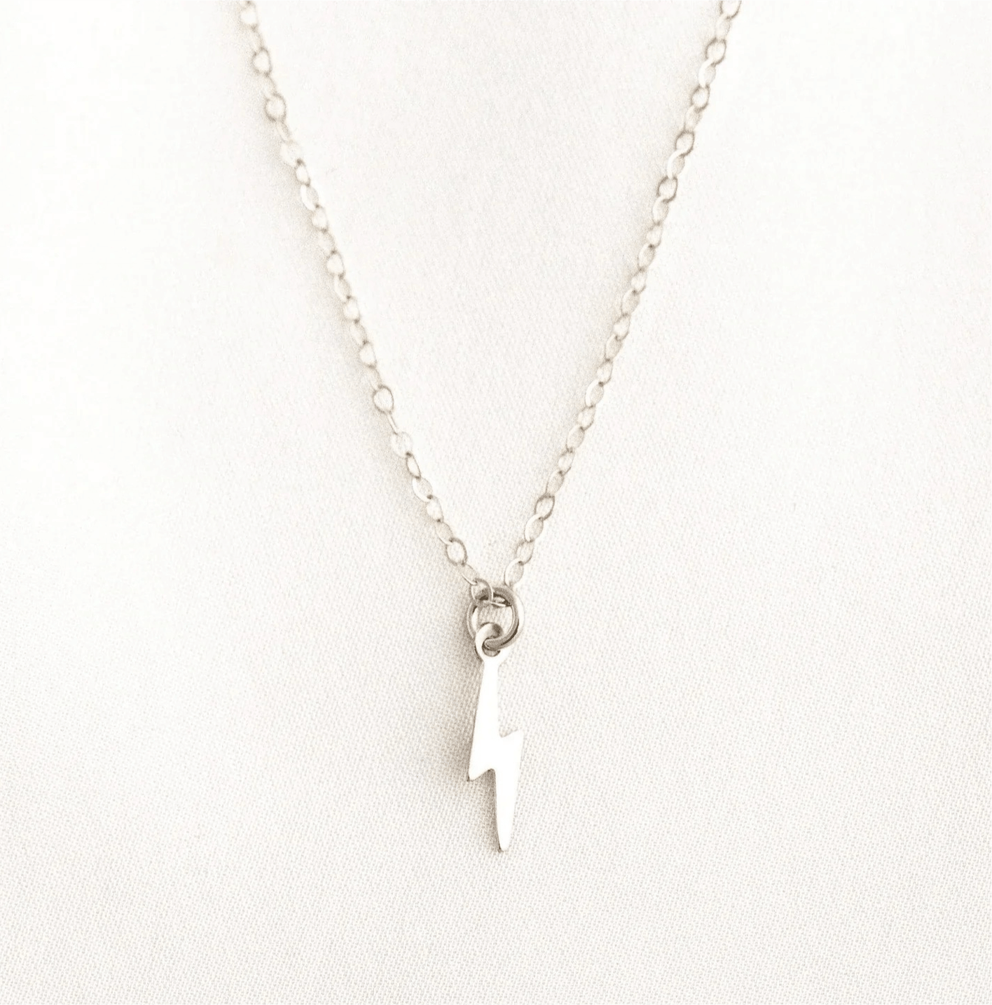 Sterling Silver Lightning Necklace - Jewellery Hut