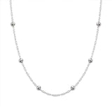 Sterling Silver Satellite Chunky Necklace - Jewellery Hut