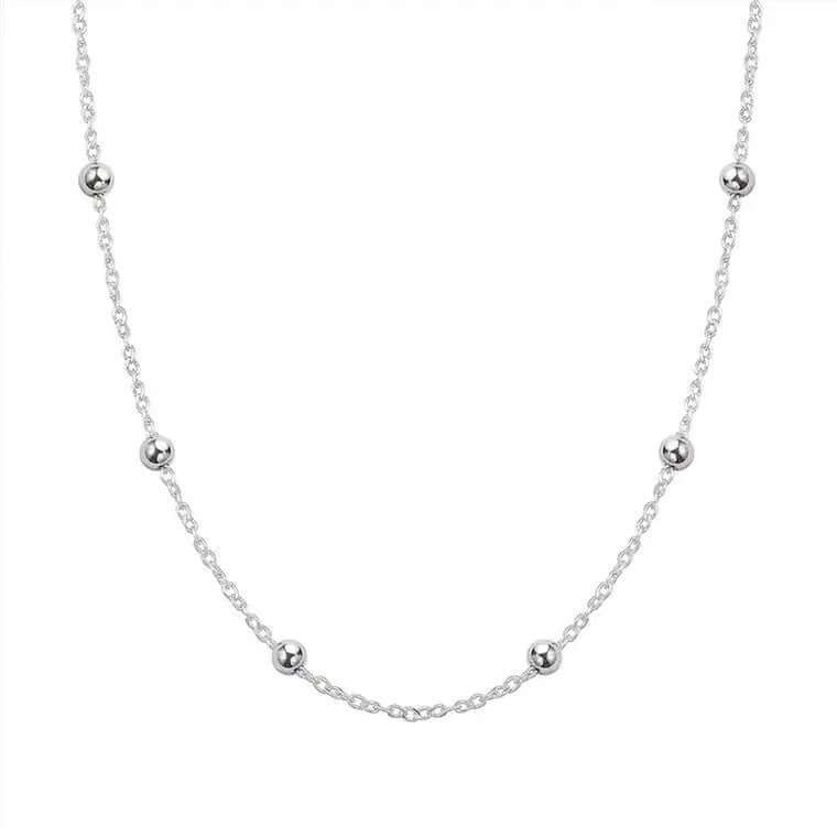 Sterling Silver Satellite Chunky Necklace - Jewellery Hut