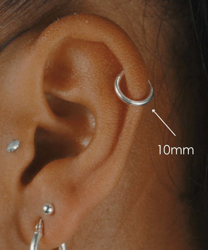 Sterling Silver Sleeper Hoop Earrings - Jewellery Hut