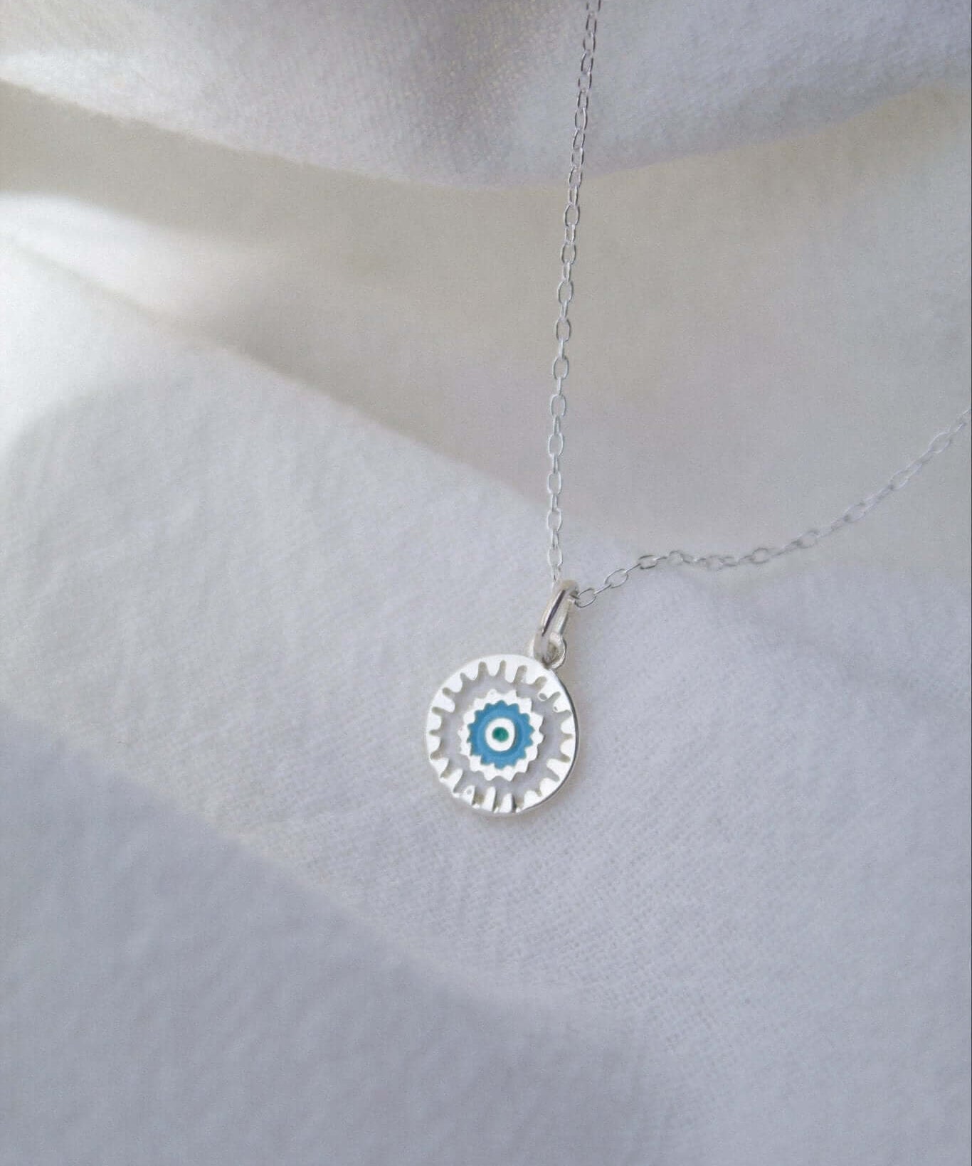 Sterling Silver Turqiouse Mandala Necklace - Jewellery Hut