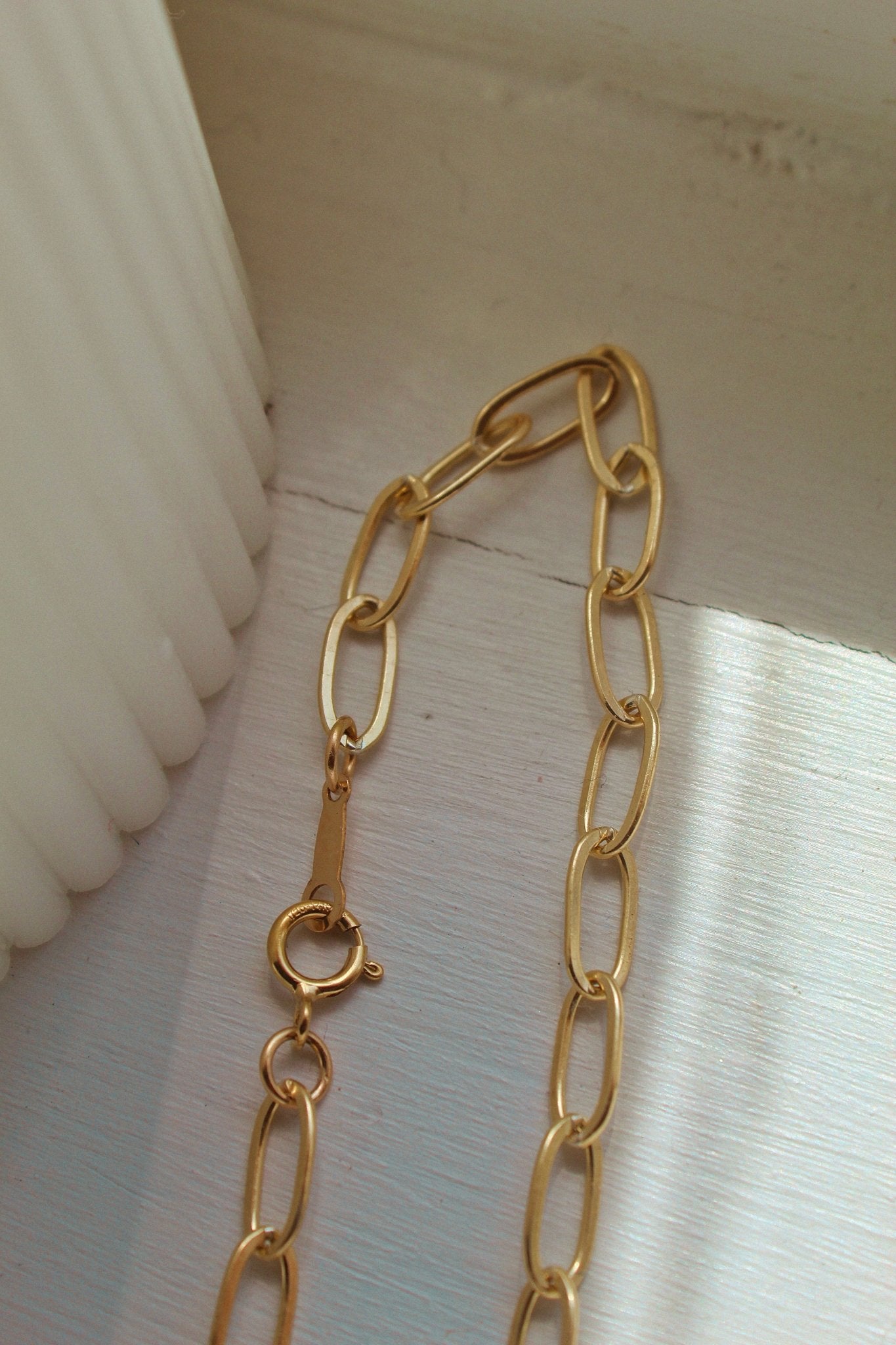 14k Gold Chunky Cable Bracelet - Jewellery Hut