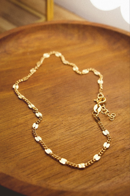 14K Gold Filled Starburst Anklet - Jewellery Hut