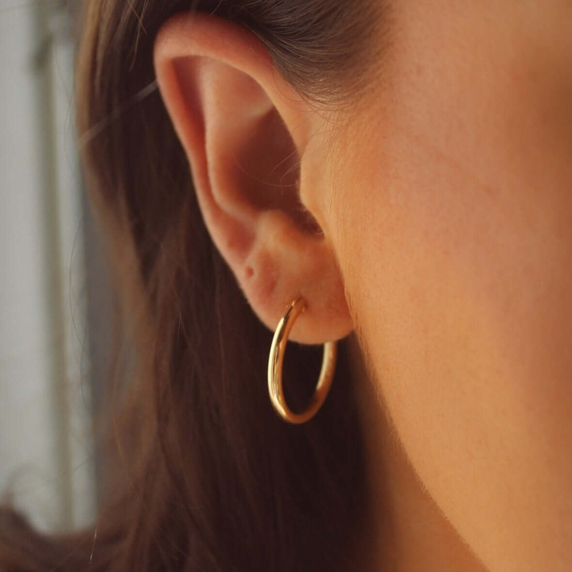 14K Gold Hinged Hoops - Jewellery Hut