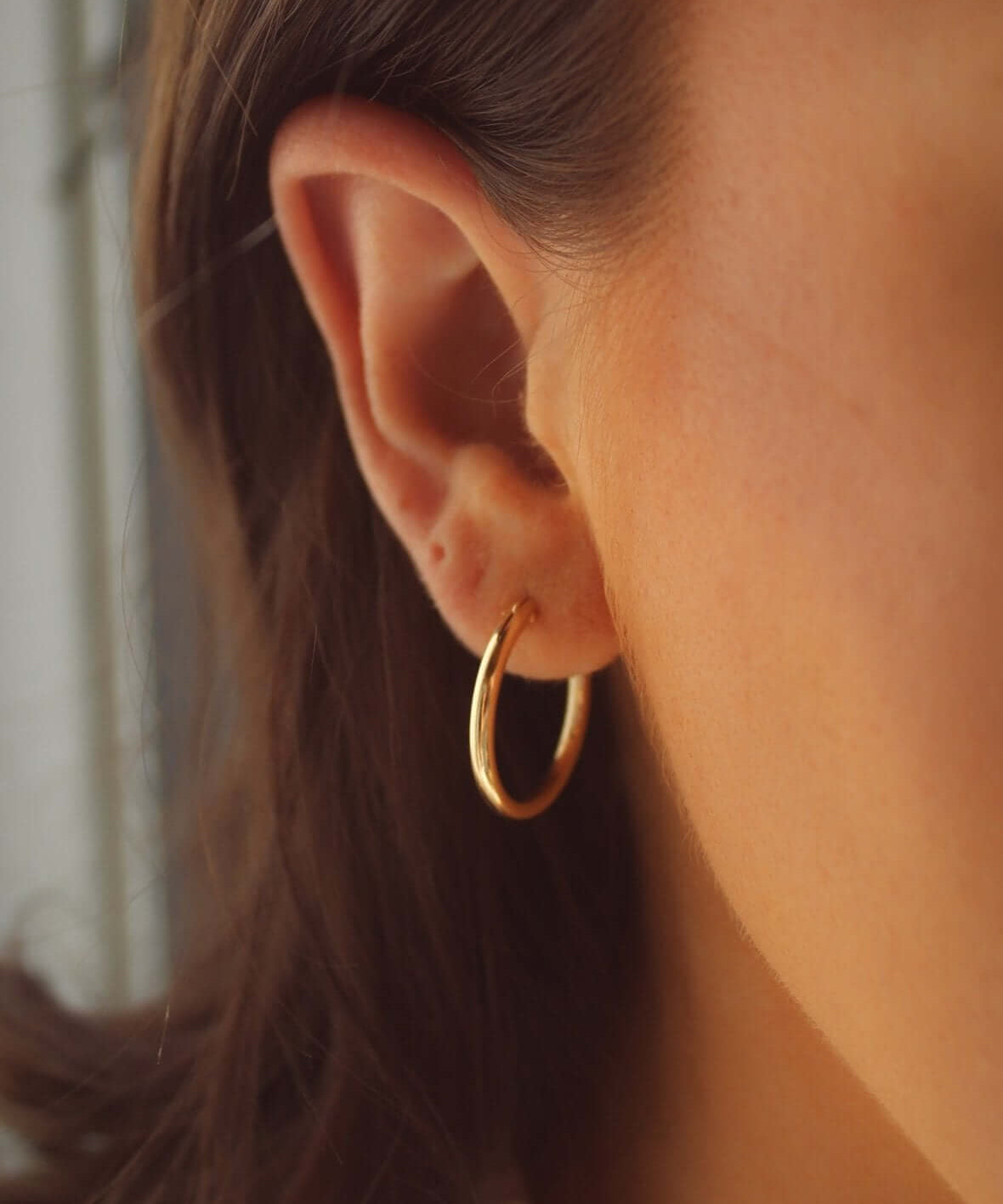 14K Gold Hinged Hoops - Jewellery Hut