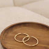 14K Gold Hinged Hoops - Jewellery Hut