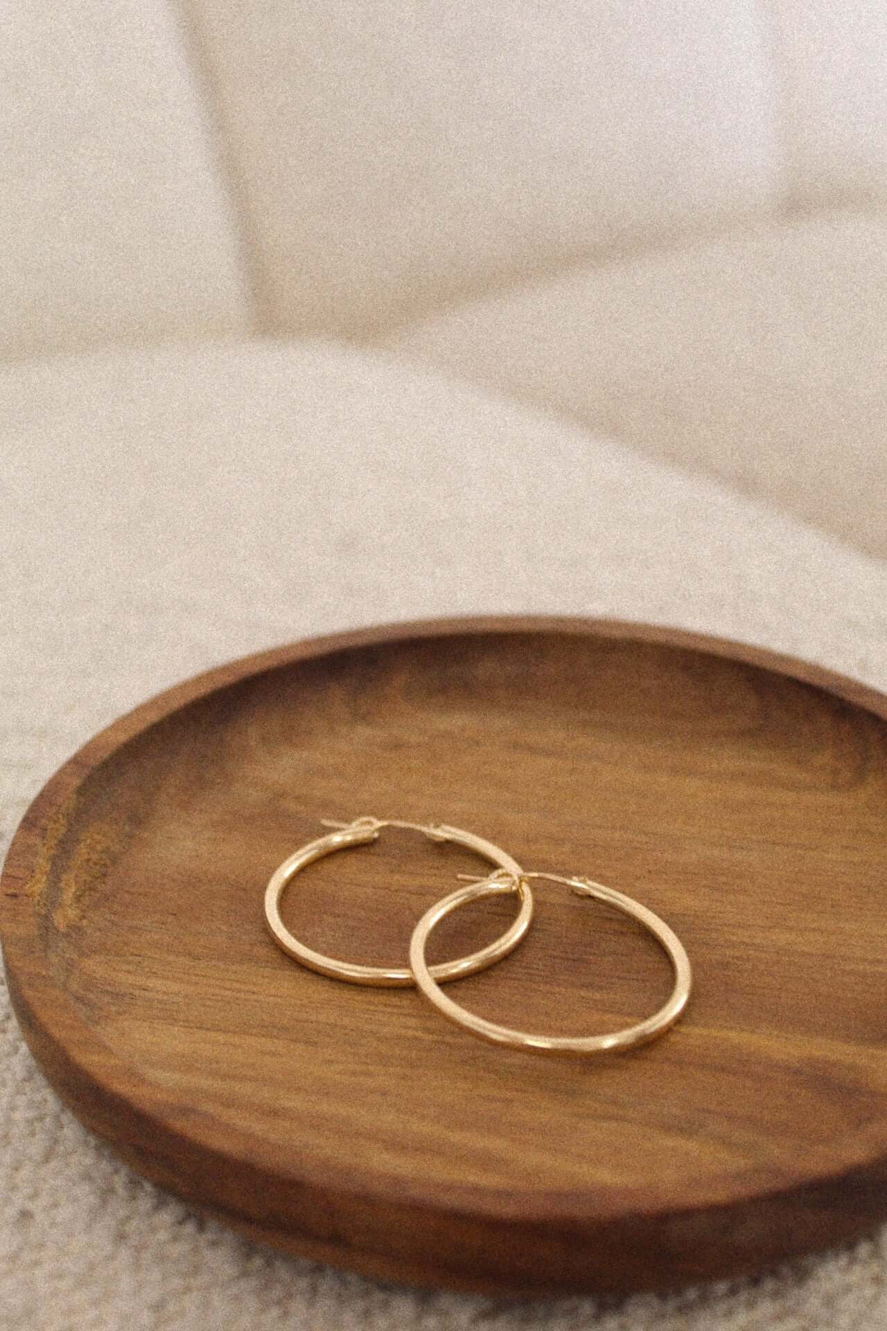 14K Gold Hinged Hoops - Jewellery Hut