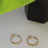 14K Gold Hinged Hoops - Jewellery Hut