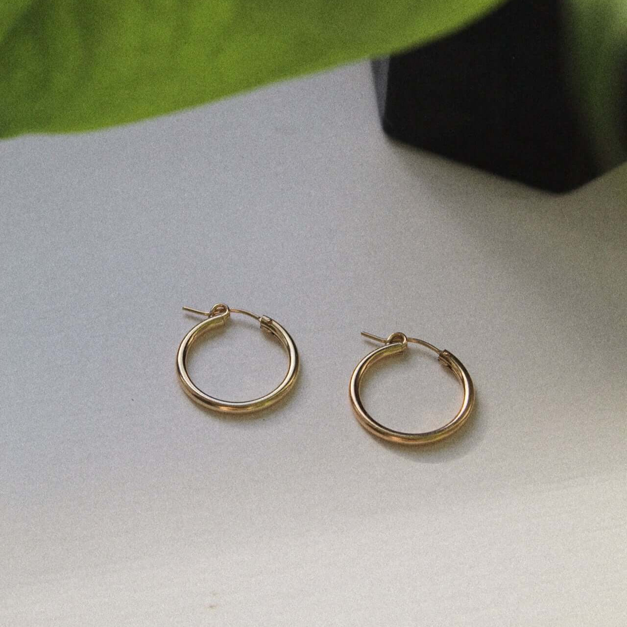 14K Gold Hinged Hoops - Jewellery Hut