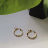 14K Gold Hinged Hoops - Jewellery Hut