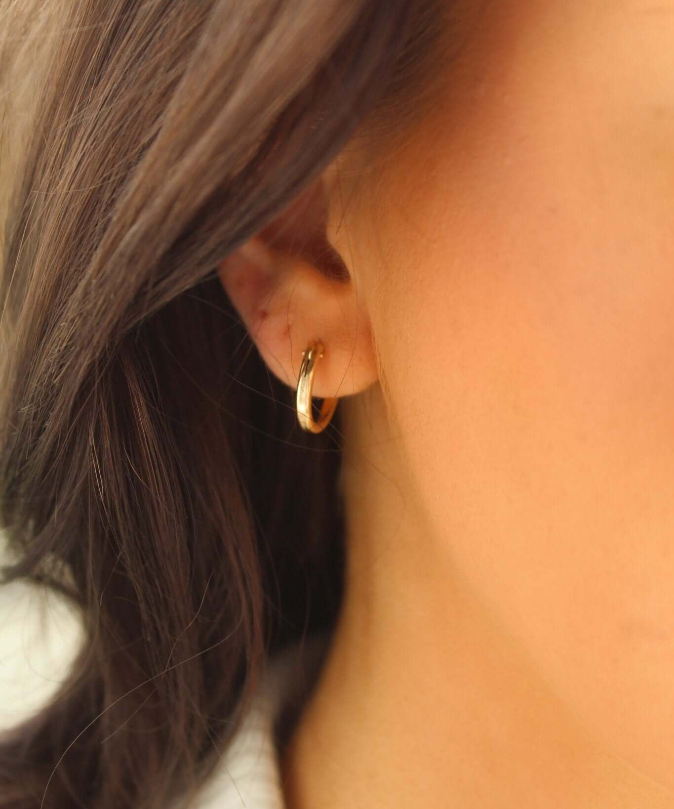 14K Gold Hinged Hoops - Jewellery Hut