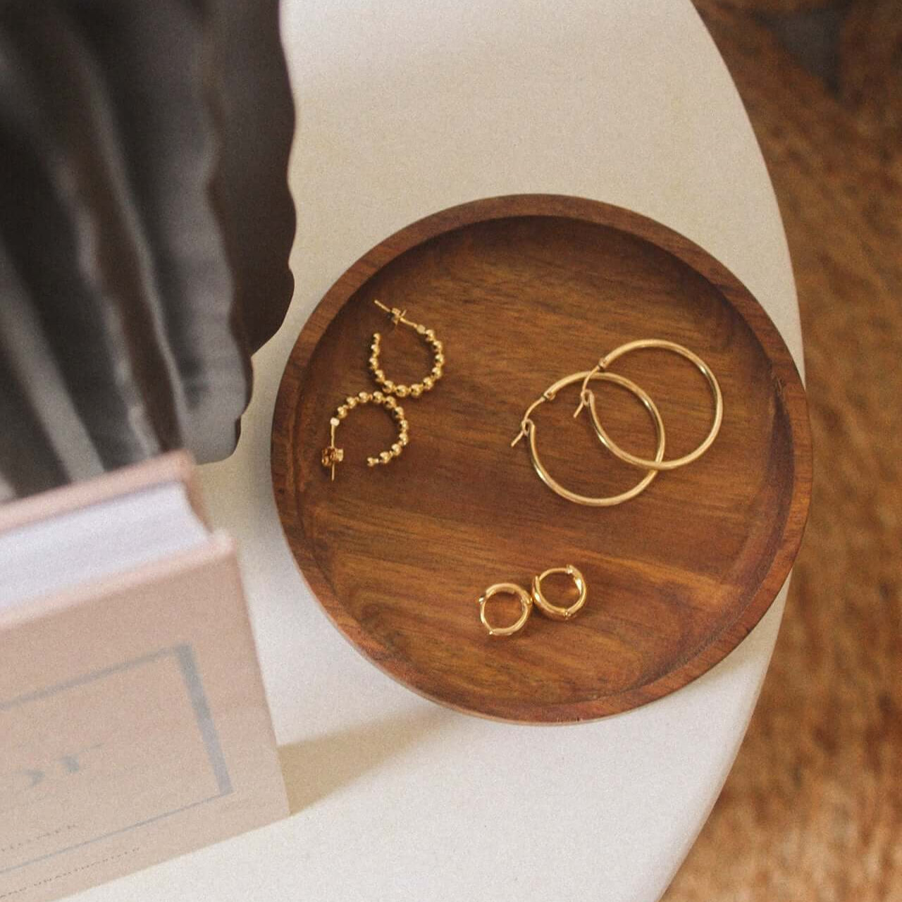14K Gold Hinged Hoops - Jewellery Hut