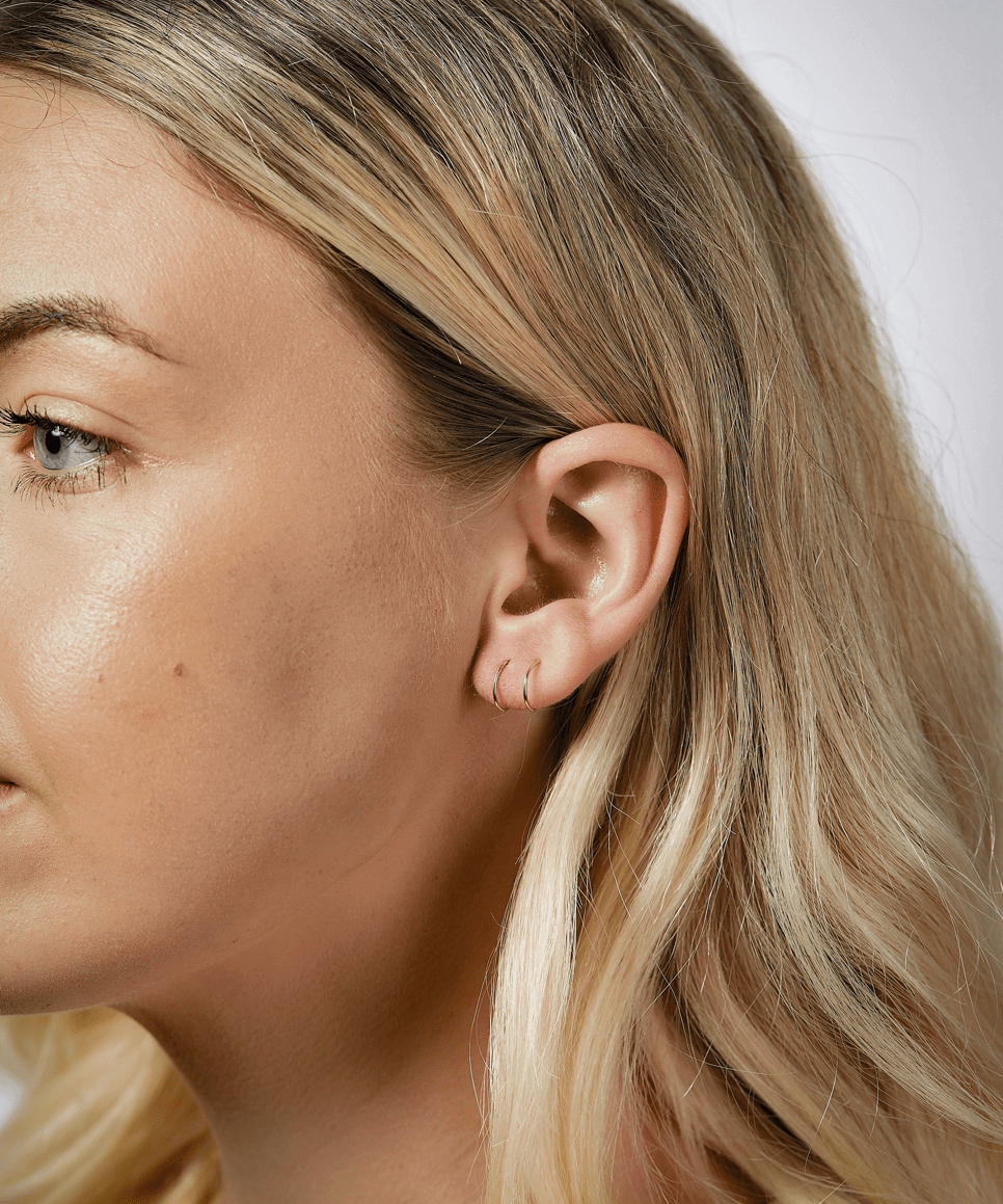 14K Gold Huggie Hoops - Jewellery Hut