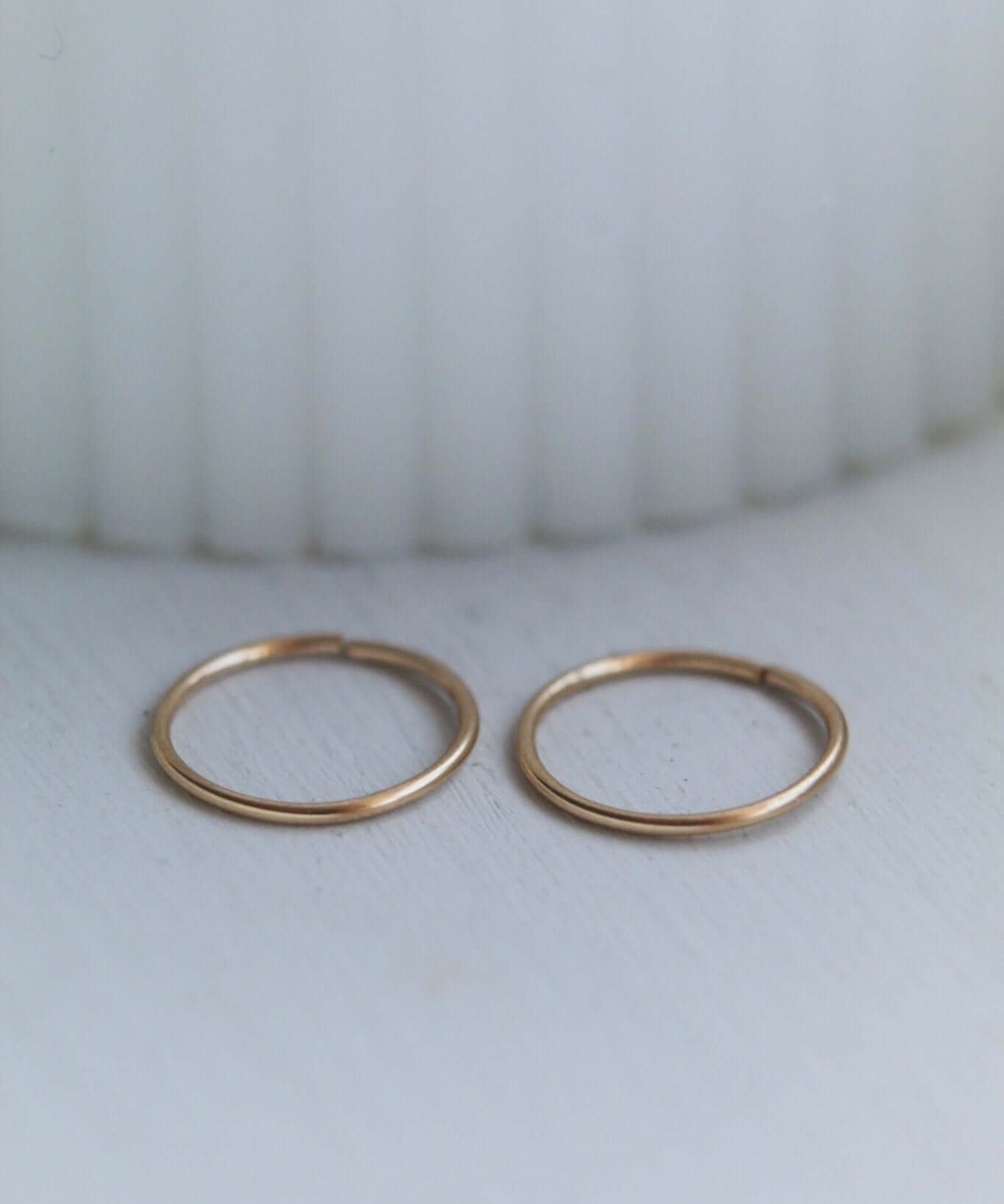 14K Gold Infinity Hoops - Jewellery Hut