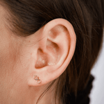 14K Gold Infinity Stud Earrings - Jewellery Hut