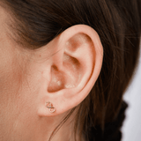 14K Gold Infinity Stud Earrings - Jewellery Hut