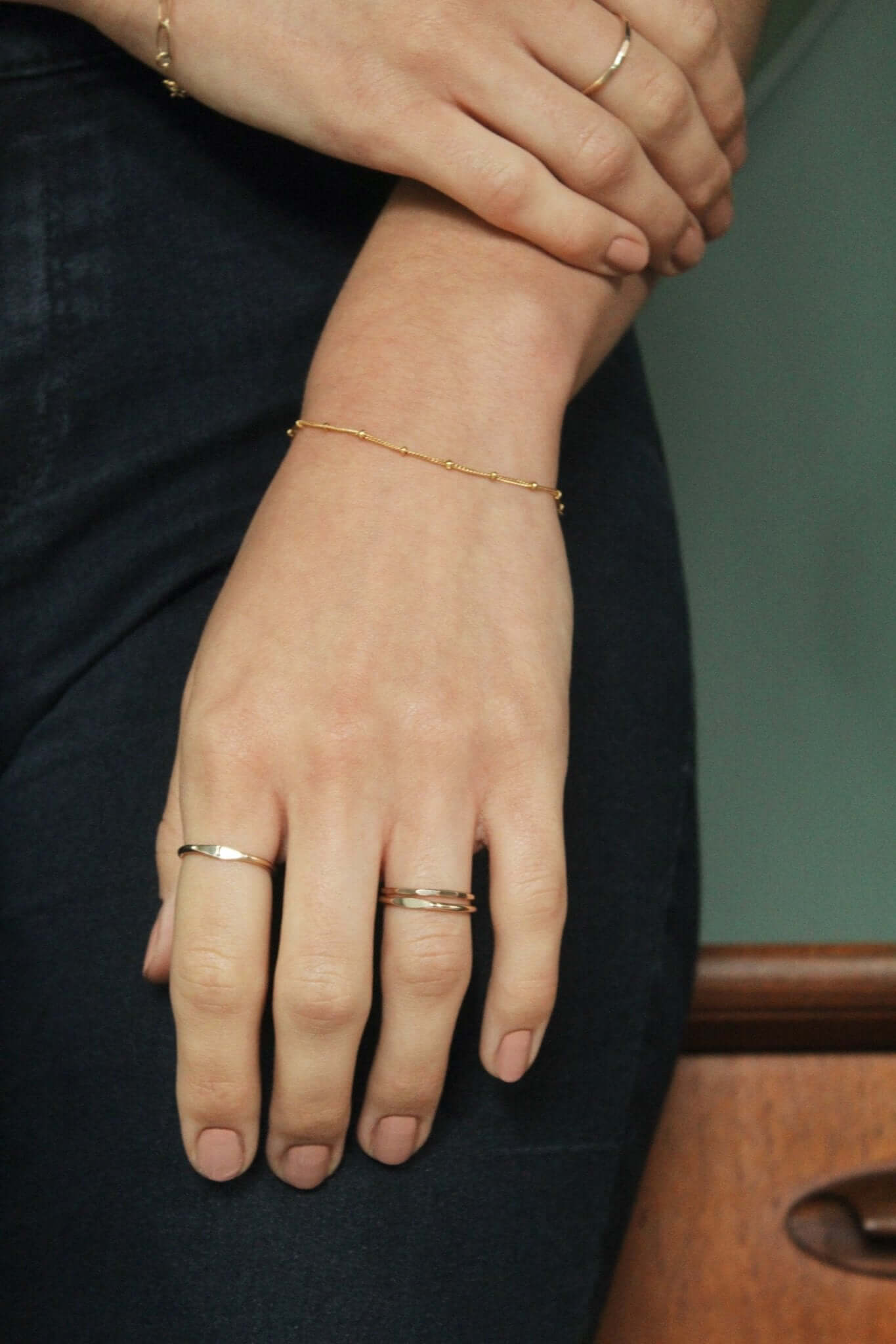 14k Gold Satellite Bracelet - Jewellery Hut