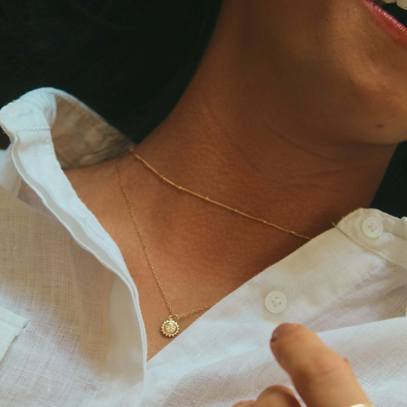 14K Gold Satellite Chain Necklace - Jewellery Hut