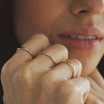 14K Gold Stacking Ring - Jewellery Hut