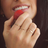 14K Gold Tiny Signet Ring - Jewellery Hut