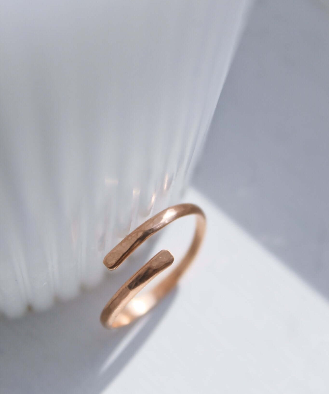 14K Rose Gold Wrap Ring - Jewellery Hut
