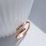 14K Rose Gold Wrap Ring - Jewellery Hut