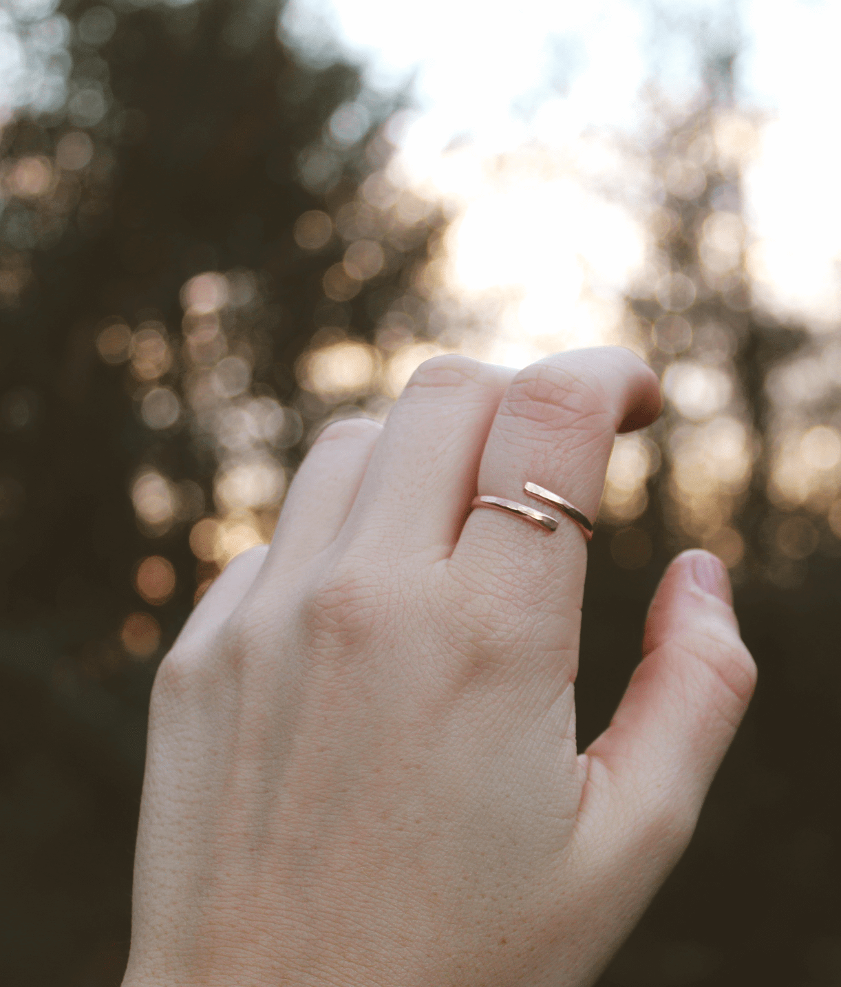 14K Rose Gold Wrap Ring - Jewellery Hut
