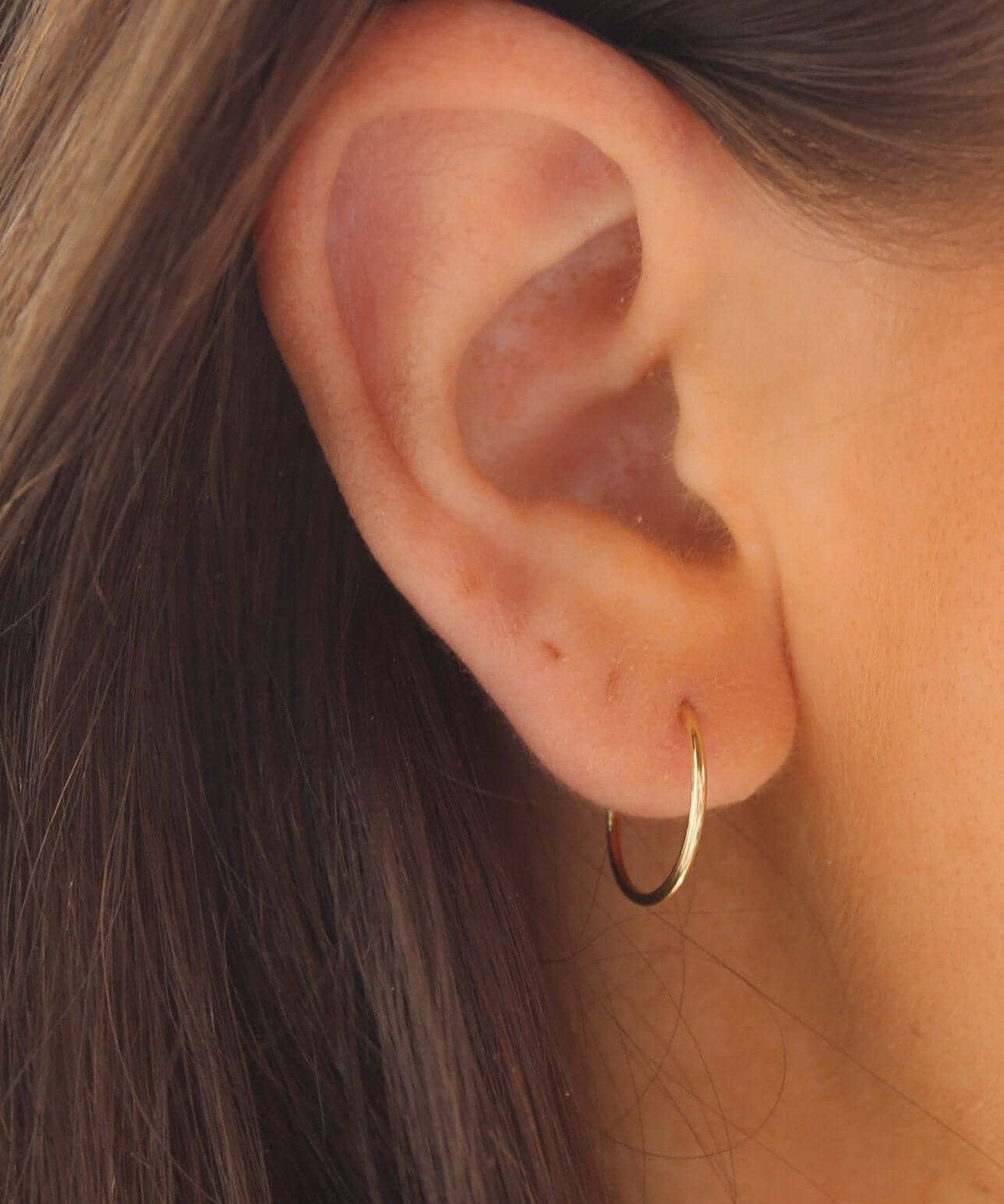 14K Solid Gold 15MM Hoops - Jewellery Hut