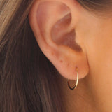 14K Solid Gold 15MM Hoops - Jewellery Hut
