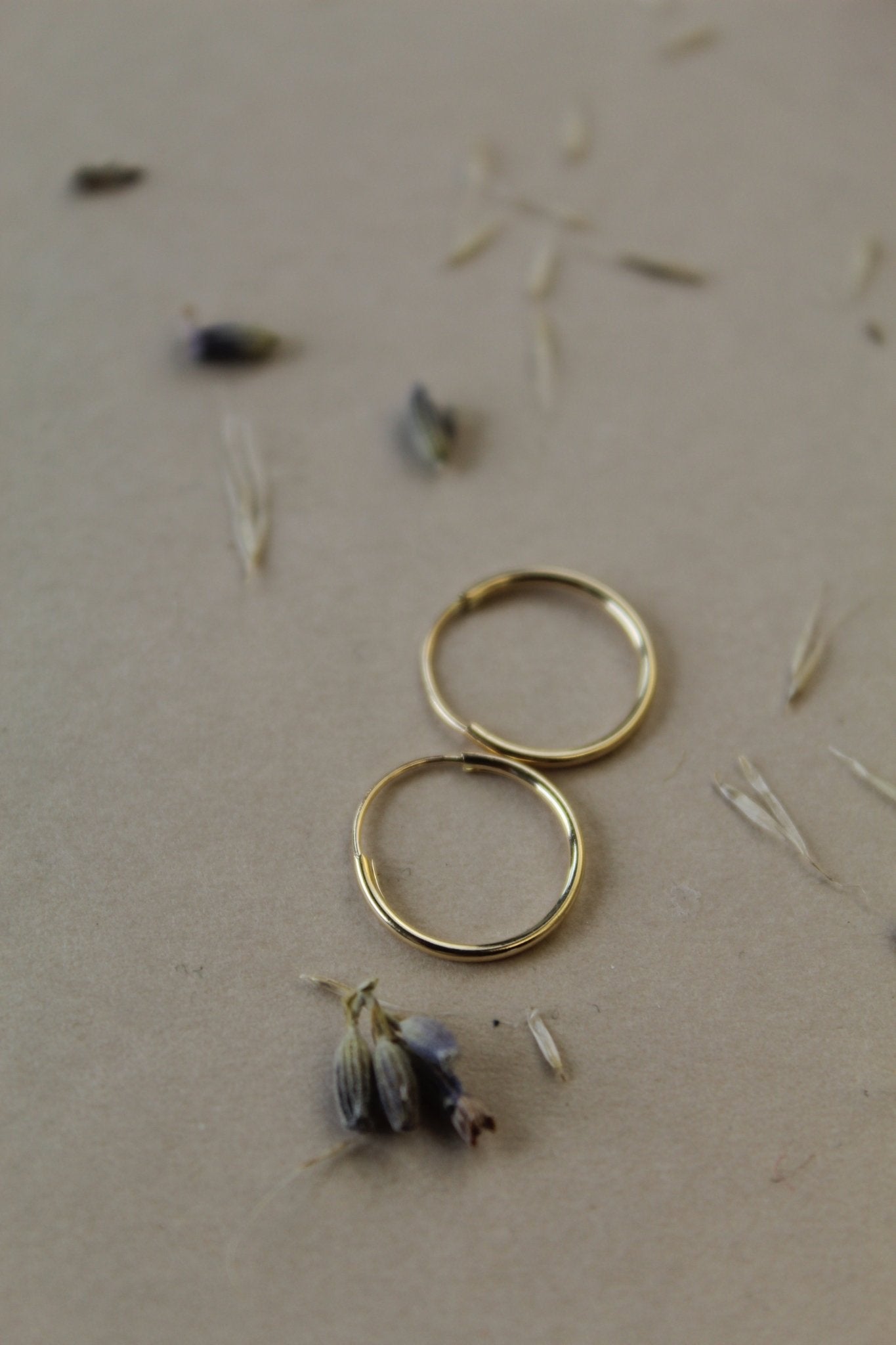 14K Solid Gold 15MM Hoops - Jewellery Hut