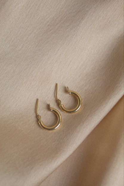 14K Solid Gold Hoop Earrings - Jewellery Hut