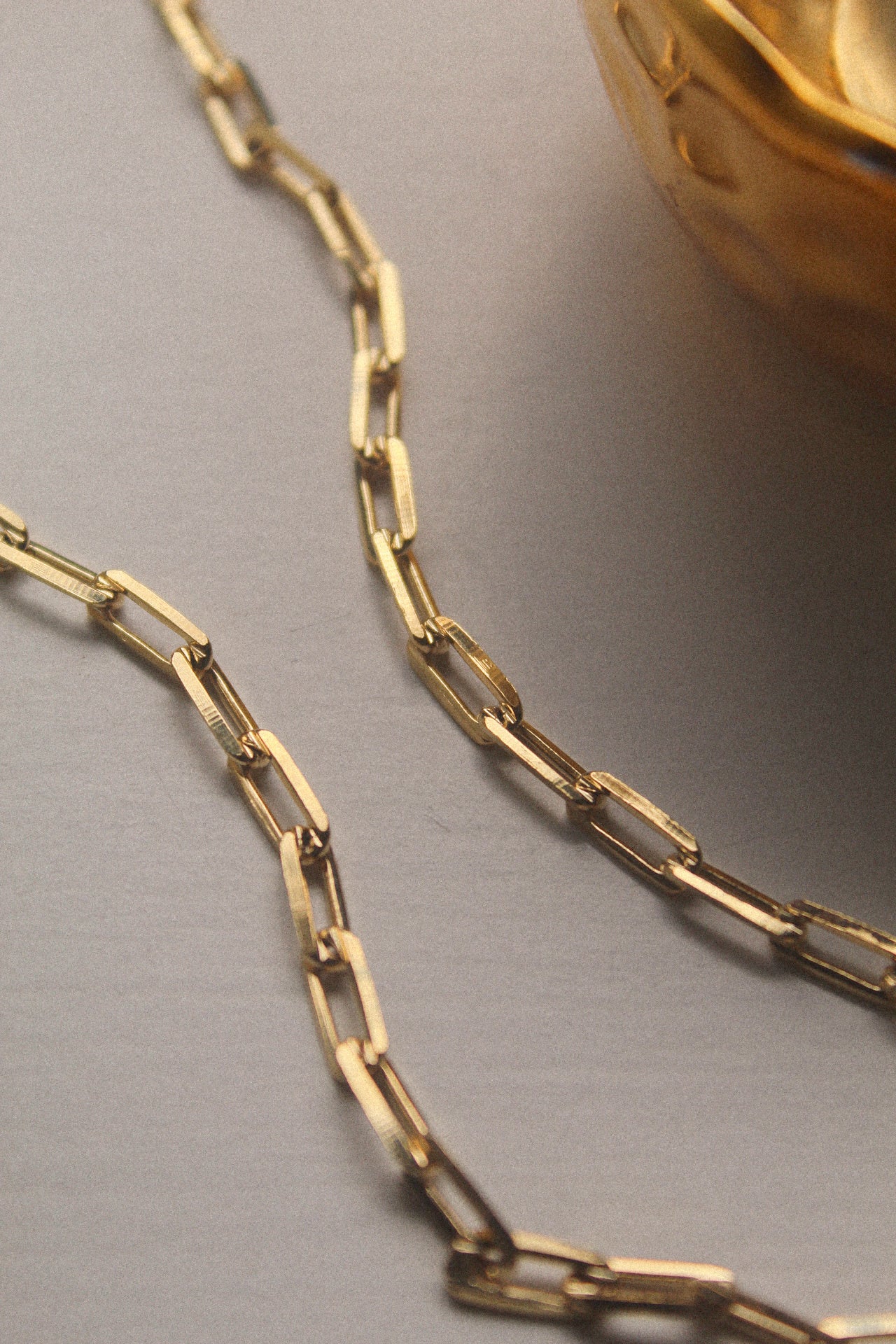 18K Gold Filled Chunky Paper Clip Chain Necklace - Jewellery Hut