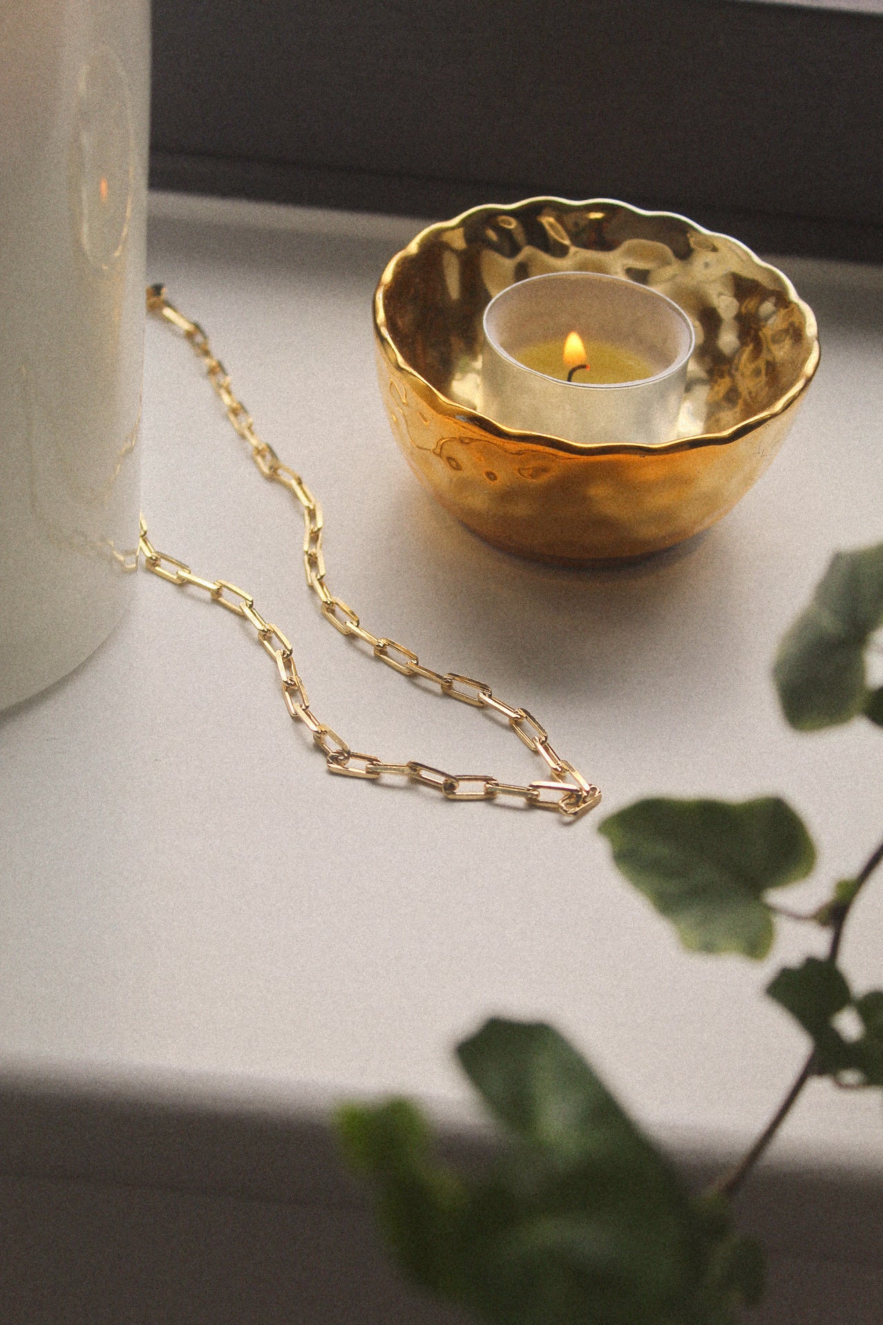 18K Gold Filled Chunky Paper Clip Chain Necklace - Jewellery Hut