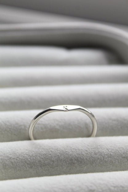 925 Sterling Silver Tiny Signet Ring - Jewellery Hut