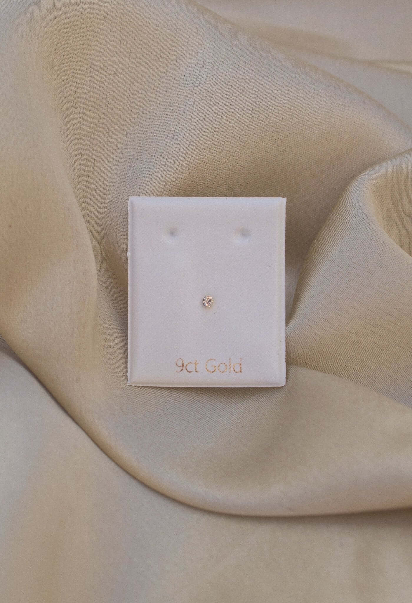 9K Gold Cubic Zirconia Nose Stud - Jewellery Hut