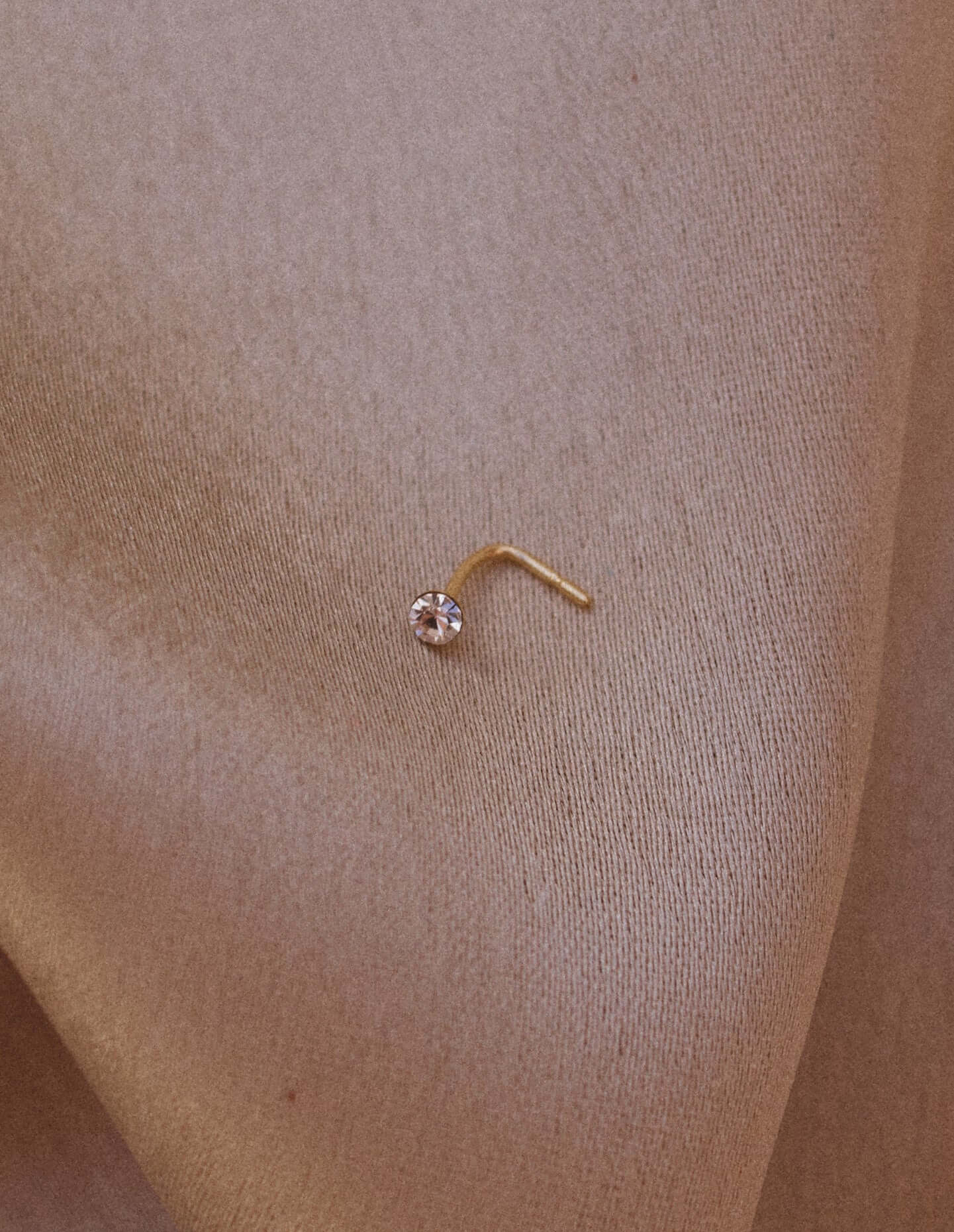 9K Gold Cubic Zirconia Nose Stud - Jewellery Hut