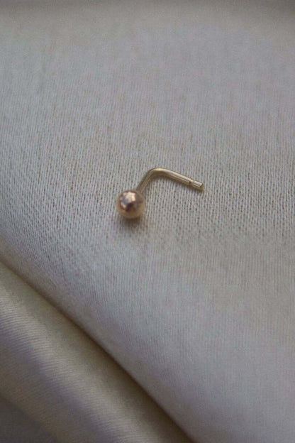 9K Yellow Gold Ball Nose Stud - Jewellery Hut