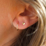 9K Yellow Gold Heart Stud Earrings - Jewellery Hut