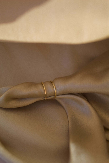 9K Yellow Gold Sleeper Hoop Earrings - Jewellery Hut