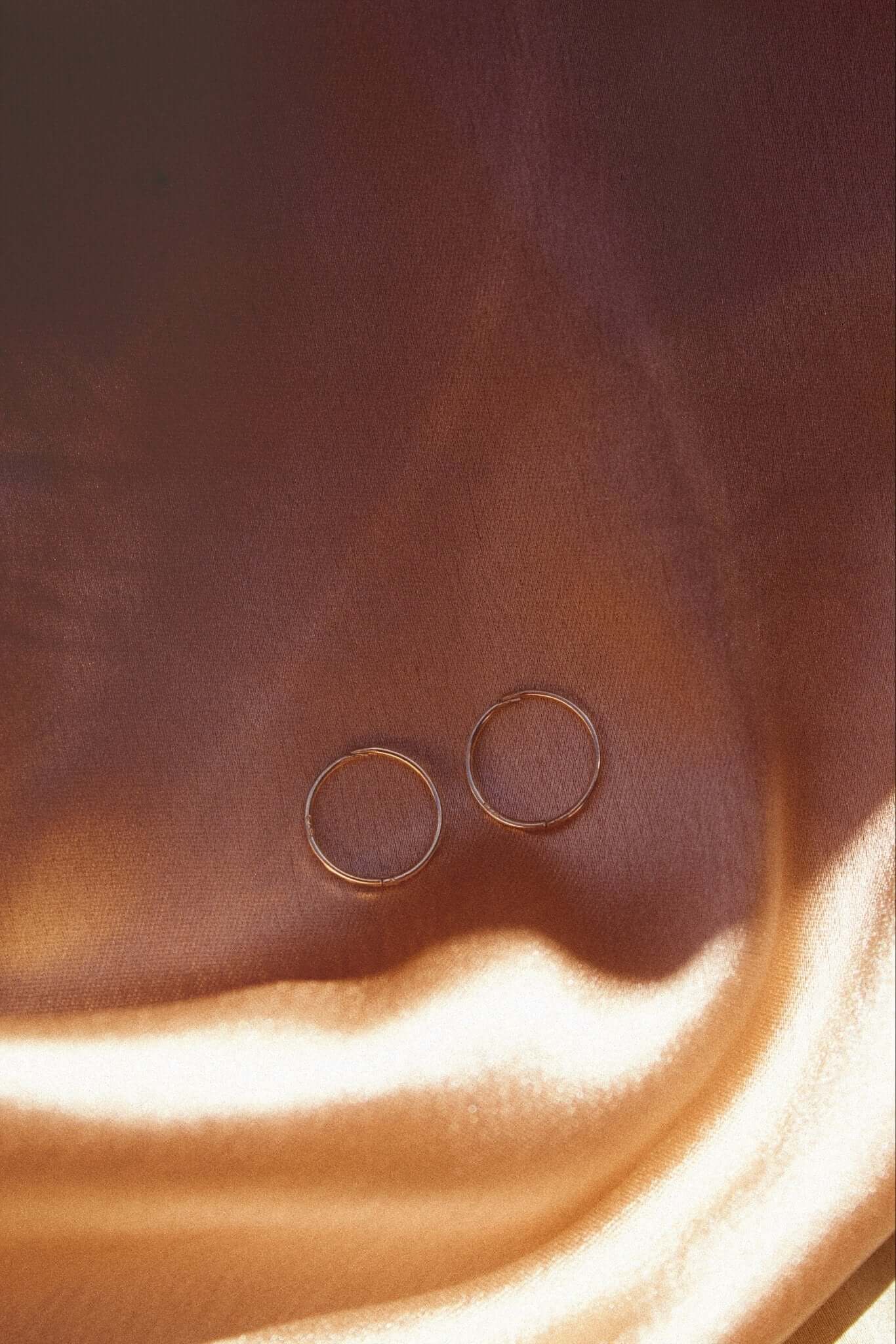 9K Yellow Gold Sleeper Hoop Earrings - Jewellery Hut