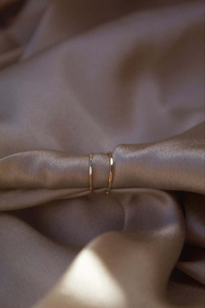 9K Yellow Gold Sleeper Hoop Earrings - Jewellery Hut