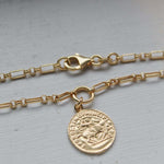Coin Necklace 18ct Gold Plated - Jewellery Hut