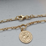 Coin Necklace 18ct Gold Plated - Jewellery Hut
