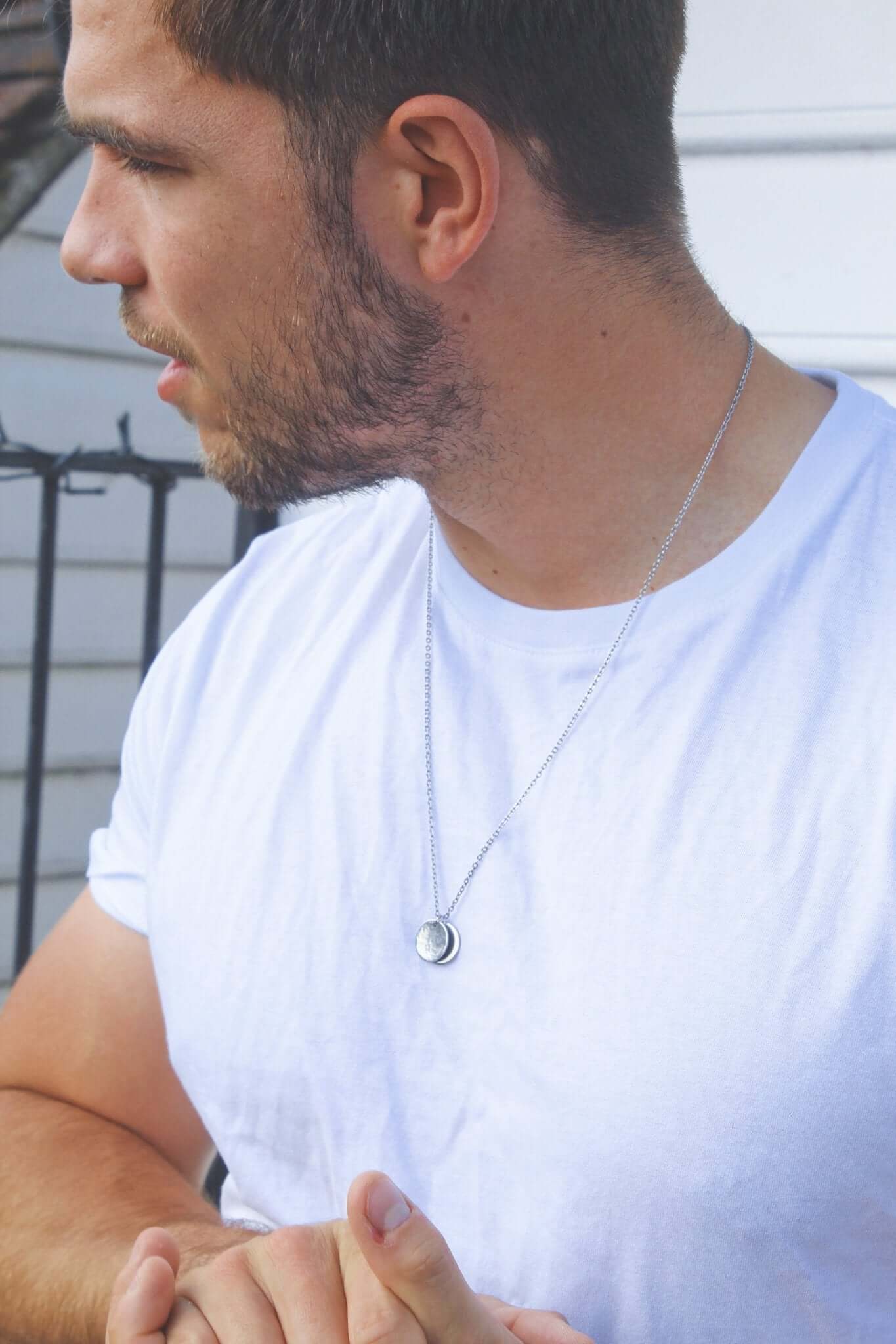 Mens Disc Chain Necklace - Jewellery Hut