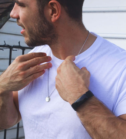 Mens Disc Chain Necklace - Jewellery Hut